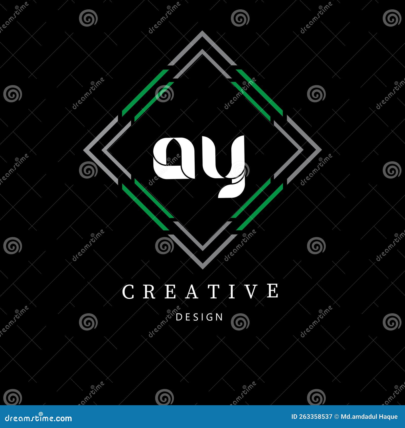 ay creative colorful trangle 